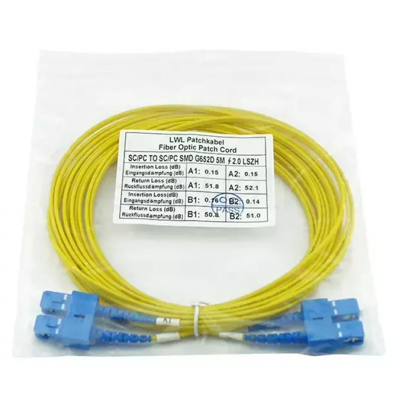 BlueOptics SFP3232BU2MK InfiniBand-kuituoptinen kaapeli 2 m SC keltainen