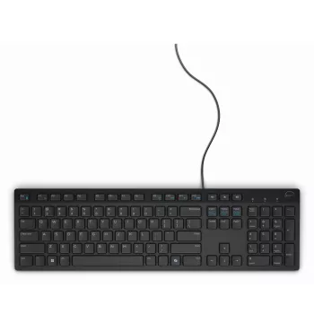 DELL johdollinen näppäimistö – KB216 – espanjalainen (QWERTY) – musta, täysikokoinen (100 %), johdollinen, USB, QWERTY, musta