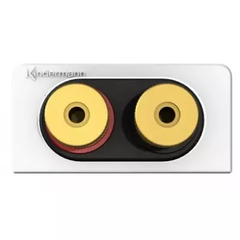 Pistorasia Kindermann 7456000414 2 x RCA musta kulta valkoinen