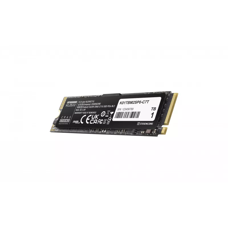 SSD-asema KLEVV 1 TB M.2 2280 PCIe Gen3 NVMe K01TBM2SP0-C7T