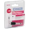 RCA-adapteri Schwaiger KHA4010 533 6,3 mm musta