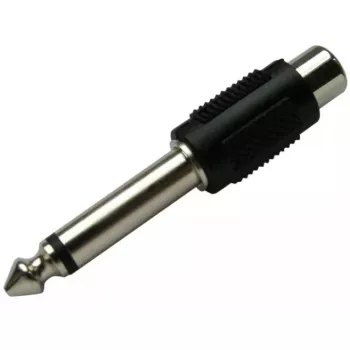 RCA-adapteri Schwaiger KHA4010 533 6,3 mm musta