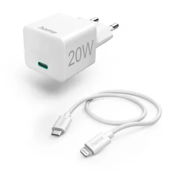 Hama 00201620 mobiililaturi älypuhelin, tabletti valkoinen AC-pikalataus sisäkäyttöön