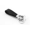 Avainrengas TROIKA KR8-02/LE musta hopea nahka 31 mm