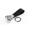 Avainrengas TROIKA KR8-02/LE musta hopea nahka 31 mm