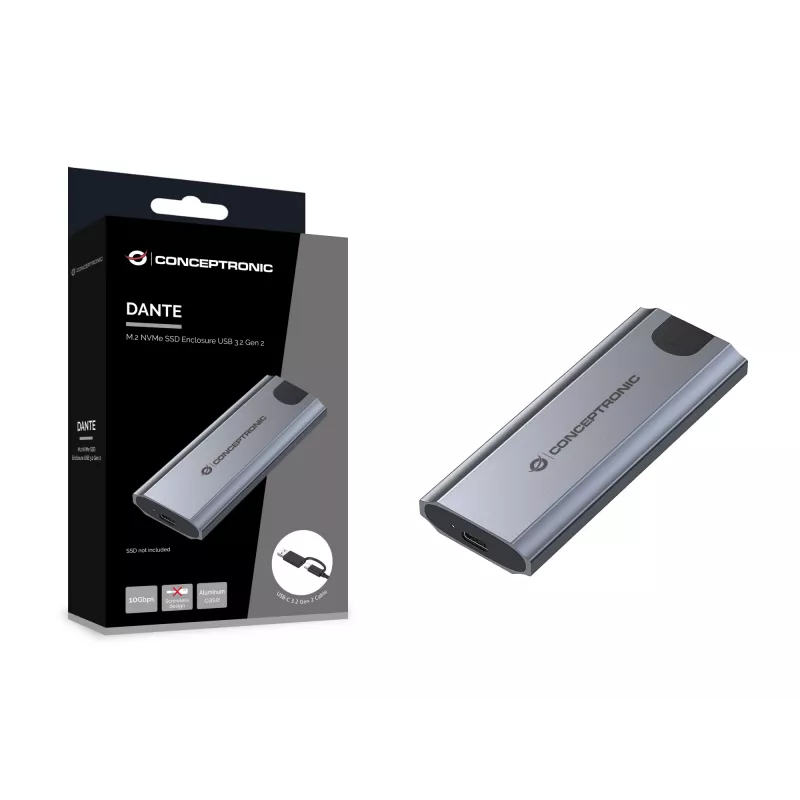 Conceptronic DANTE05G M.2 NVMe SSD-kotelo USB 3.2 Gen 2