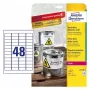 Itseliimautuva tulostustarra AVERY L4778-8