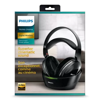 Philips SHD8850/12 kuulokkeet/headset langaton panta musiikki musta