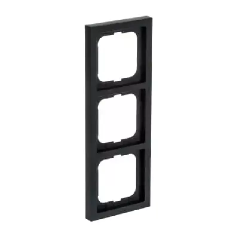 Busch-Jaeger peitelevy 1723-885K musta, termoplasti, ruuviton, 80×222×11 mm