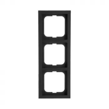 Busch-Jaeger peitelevy 1723-885K musta, termoplasti, ruuviton, 80×222×11 mm