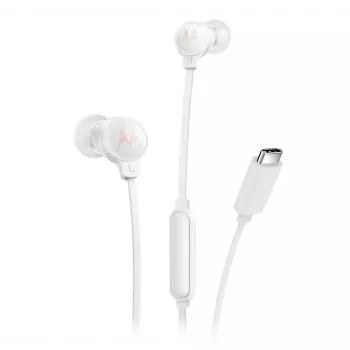 Motorola EARBUDS3CSWHITE kuulokkeet/headset johdollinen in-ear puhelut/musiikki USB Type-C valkoinen