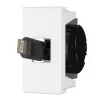 Pistorasia USB C Kindermann 7464000620 musta valkoinen