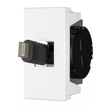 Pistorasia USB C Kindermann 7464000620 musta valkoinen