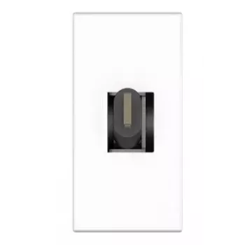 Pistorasia USB C Kindermann 7464000620 musta valkoinen