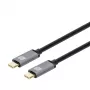 Techly ICOC-MUSB322-CM-010 USB 3.2 Gen 2 -kaapeli, USB-C uros, 1 m, musta