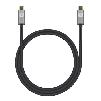 Techly ICOC-MUSB322-CM-010 USB 3.2 Gen 2 -kaapeli, USB-C uros, 1 m, musta