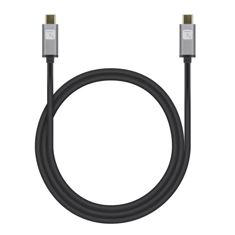 Techly ICOC-MUSB322-CM-010 USB 3.2 Gen 2 -kaapeli, USB-C uros, 1 m, musta