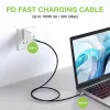 Techly ICOC-MUSB322-CM-010 USB 3.2 Gen 2 -kaapeli, USB-C uros, 1 m, musta