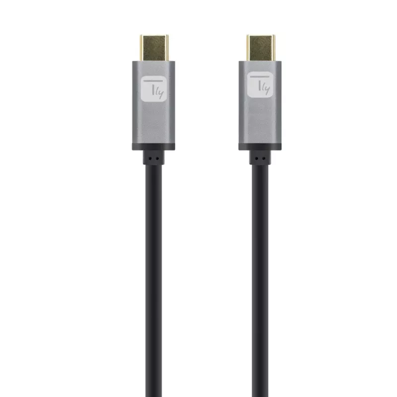 Techly ICOC-MUSB322-CM-010 USB 3.2 Gen 2 -kaapeli, USB-C uros, 1 m, musta