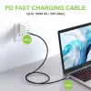 Techly ICOC-MUSB322-CM-010 USB 3.2 Gen 2 -kaapeli, USB-C uros, 1 m, musta