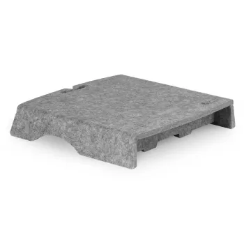 BakkerElkhuizen Q-Riser 50 Circular 76,2 cm työpöytä harmaa