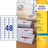 Itseliimautuva tarra Avery J4791-25 pyöristetty suorakaide