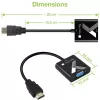 Techly kaapeliadapteri konvertteri HDMI-VGA ääniliittimellä