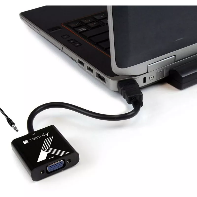 Techly kaapeliadapteri konvertteri HDMI-VGA ääniliittimellä