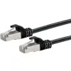 Verkkokaapeli Schwaiger CKB6025 053 RJ-45 Cat6 2,5 m musta