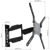Techly 23-55 ultraohut Full Motion LCD-TV seinäteline musta” ICA-PLB 171M