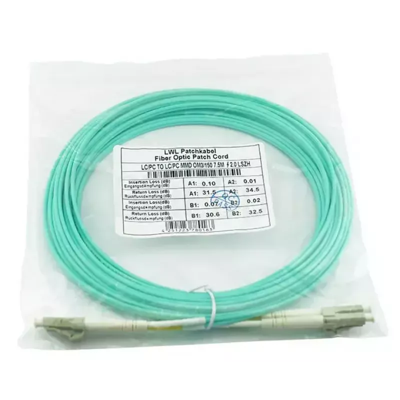 Kuitukaapeli BlueOptics AJ834A-BO 1 m 2x LC OM3 täysduplex
