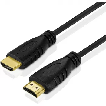 Techly HDMI 2.0 -kaapeli A/A M/M 0,5 m musta ICOC HDMI2-4-005, 0,5 m, HDMI Type-A (standardi), HDMI Type-A (standardi), 4096 x 2160 pikseliä, 3D, musta