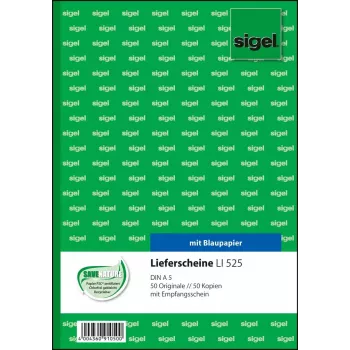 Liikelomake Sigel LI525 A5 pinkki valkoinen