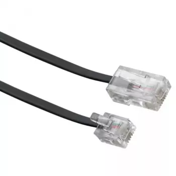 Verkkokaapeli Schwaiger 6,0 m RJ-11 - RJ-45 6 m musta
