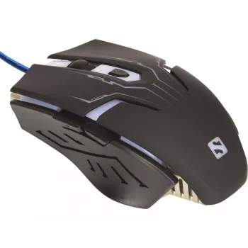 Sandberg Eliminator -hiiri, oikeakätinen, USB Type-A, 2400 DPI, musta