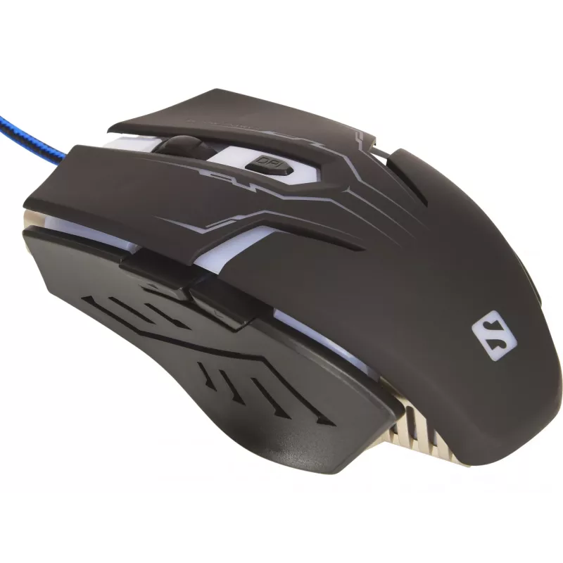 Sandberg Eliminator -hiiri, oikeakätinen, USB Type-A, 2400 DPI, musta