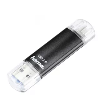 Hama Laeta Twin USB-muistitikku 256 GB USB Type-A / Micro-USB 3.2 Gen 1 (3.1 Gen 1) musta