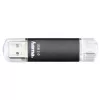 Hama Laeta Twin USB-muistitikku 256 GB USB Type-A / Micro-USB 3.2 Gen 1 (3.1 Gen 1) musta