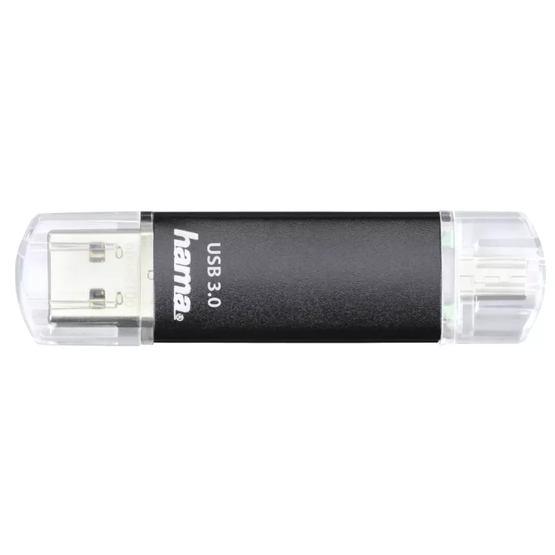 Hama Laeta Twin USB-muistitikku 256 GB USB Type-A / Micro-USB 3.2 Gen 1 (3.1 Gen 1) musta