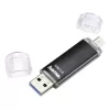 Hama Laeta Twin USB-muistitikku 256 GB USB Type-A / Micro-USB 3.2 Gen 1 (3.1 Gen 1) musta