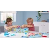 tesa minikäsiteline tesafilm 19 mm x 10 m -teipillä, sininen/punainen
