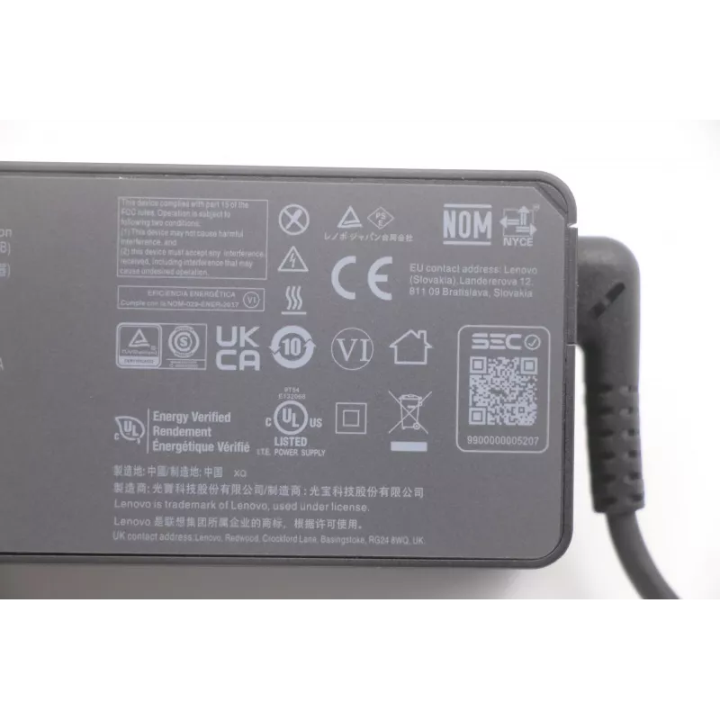 Lenovo 5A10W86253 virtalähde sisäkäyttöön 65 W musta