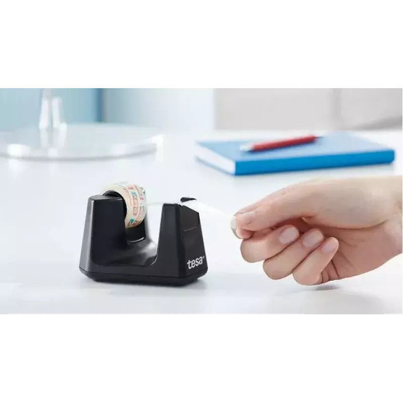 tesa Easy Cut Smart -pöytäteline, musta, muovi