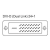 Techly Dual Link DVI Digital (DVI-D) ferriitillä 15 m ICOC DVI-8115F