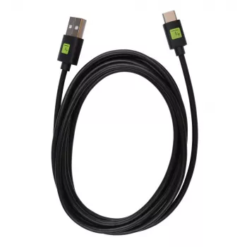 Techly ICOC MUSB20-CMAM20T USB-kaapeli USB 2.0 2 m USB A USB C musta