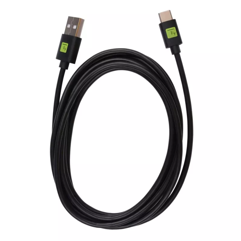 Techly ICOC MUSB20-CMAM20T USB-kaapeli USB 2.0 2 m USB A USB C musta