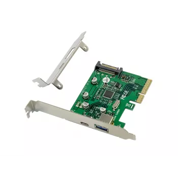 Conceptronic EMRICK USB 3.2 Gen 2 PCIe-kortti, 1-portti USB-C & 1-portti USB-A