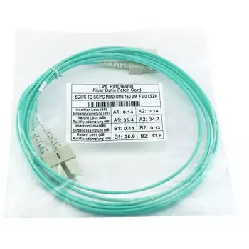 BlueOptics duplex-kuituoptinen verkkokaapeli SC-SC OM3 2 metriä 2 m uros/uros