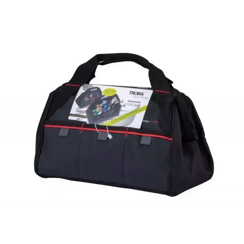 Työkalulaukku TROIKA TBG30/BK musta punainen tarpaulin