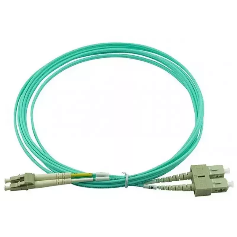BlueOptics 055702T512000005M-BO Duplex-kuituoptinen patch-kaapeli (Corning-yhteensopiva), LC-UPC/SC-UPC, monimuoto OM3 50/125 µm, 5 m